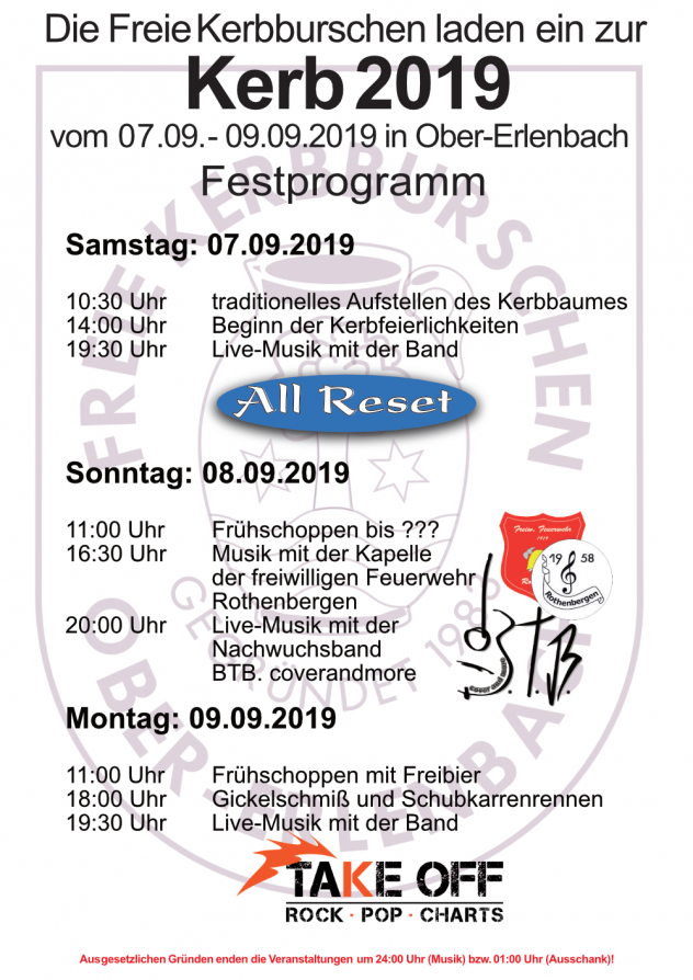 Kerb Programm 2019